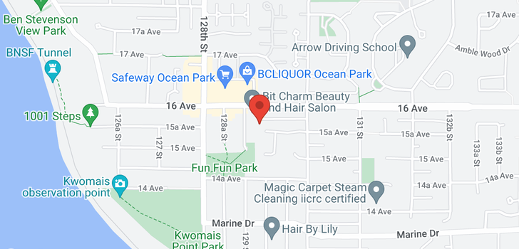 map of 12921 15A AVENUE